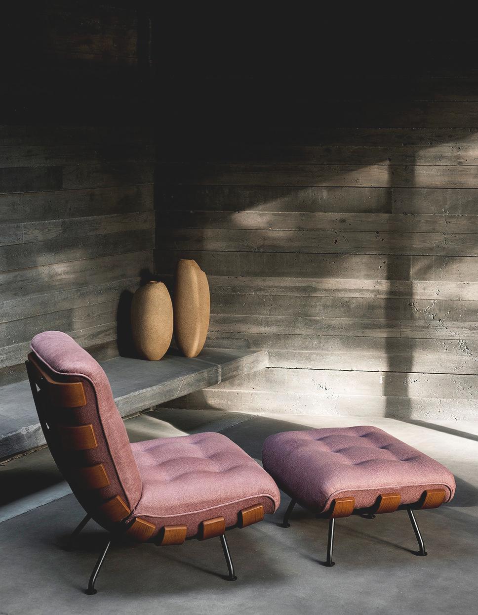 Italian Customizable Tacchini Costela Lounge Chair Designed by Martin Eisler For Sale