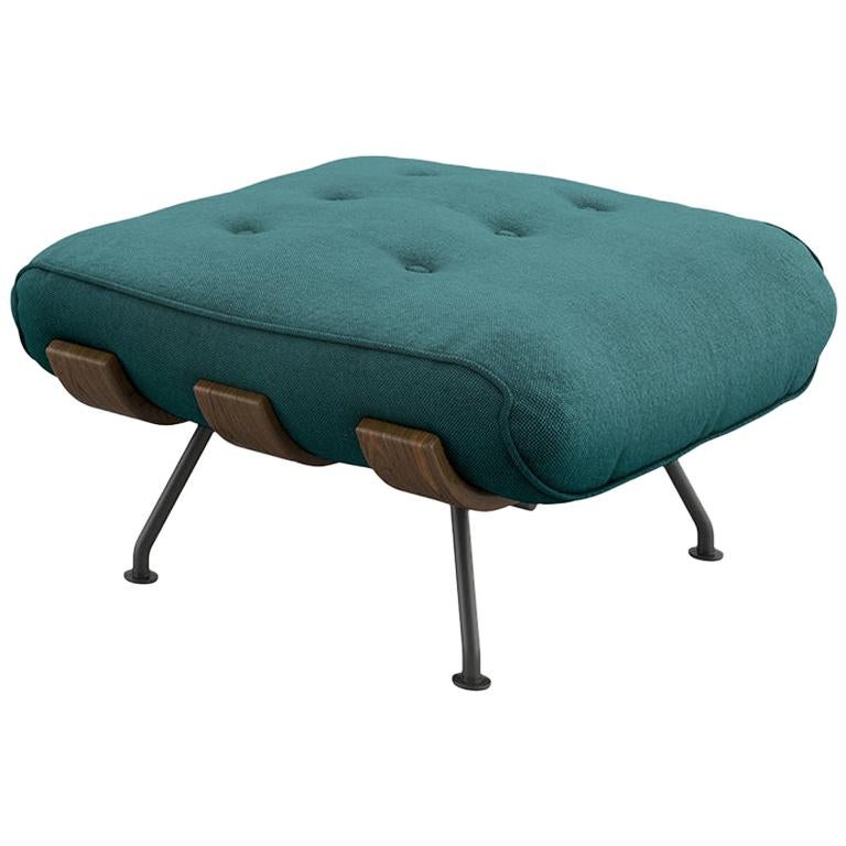 Tacchini Costela Ottoman in Bryony Fabric with Metal Base by Martin Eisler For Sale at 1stDibs