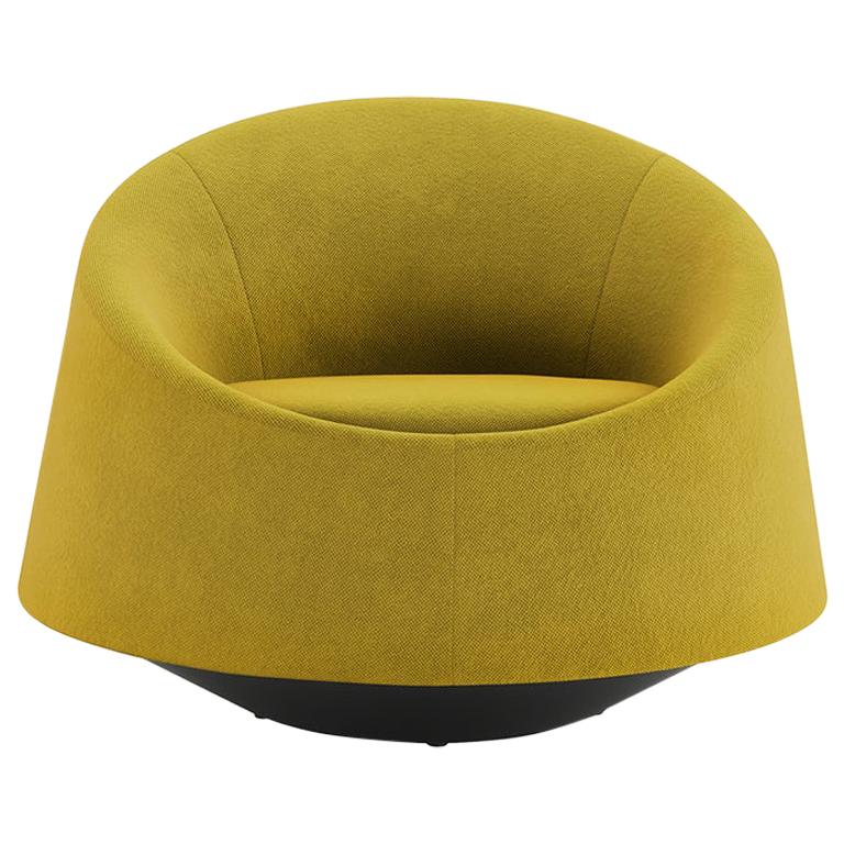 Tacchini Crystal Armchair with Swivel Base in Bryony Fabric by PearsonLloyd