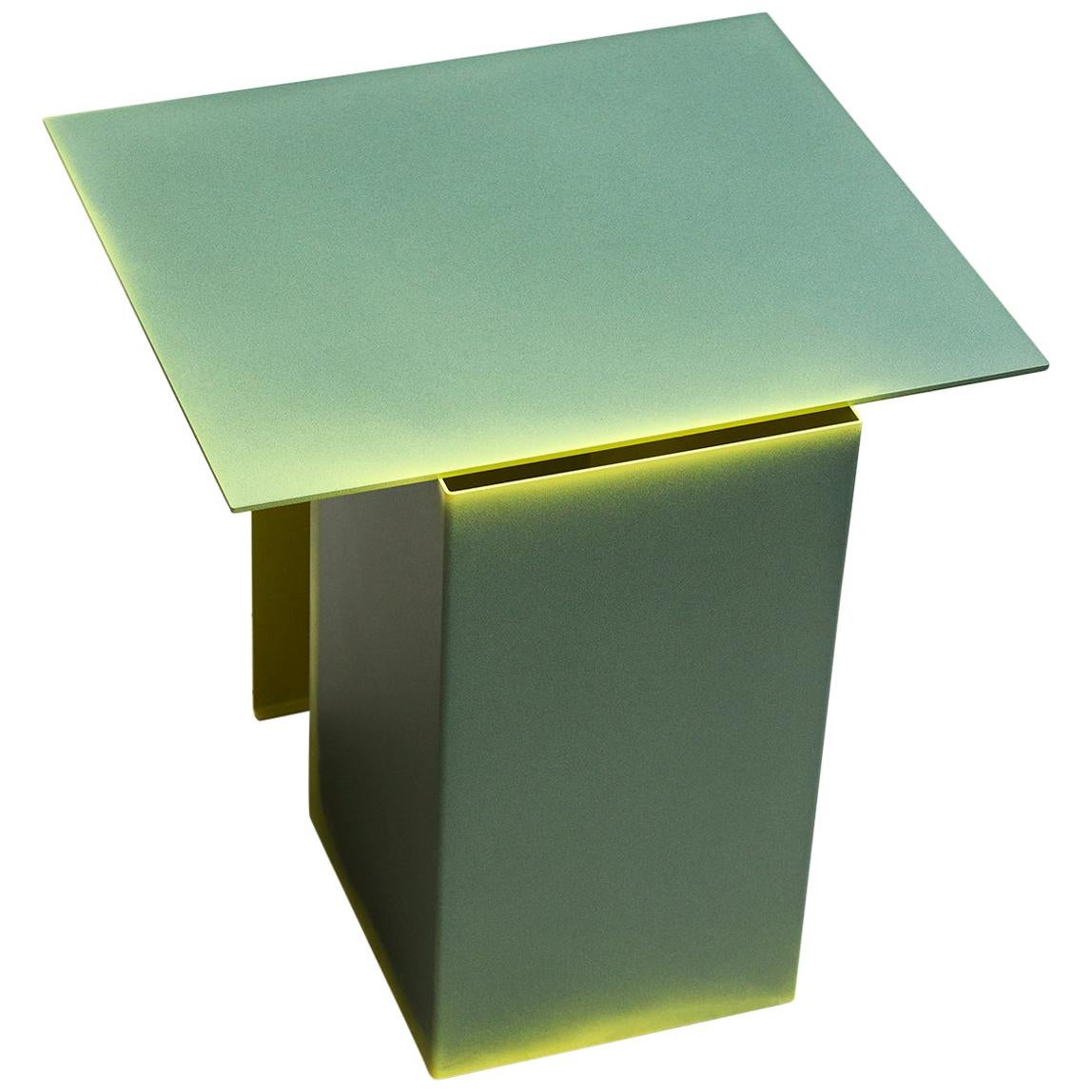 Tacchini Daze Low Table in Green Sage with Yellow Shade by Truly Truly