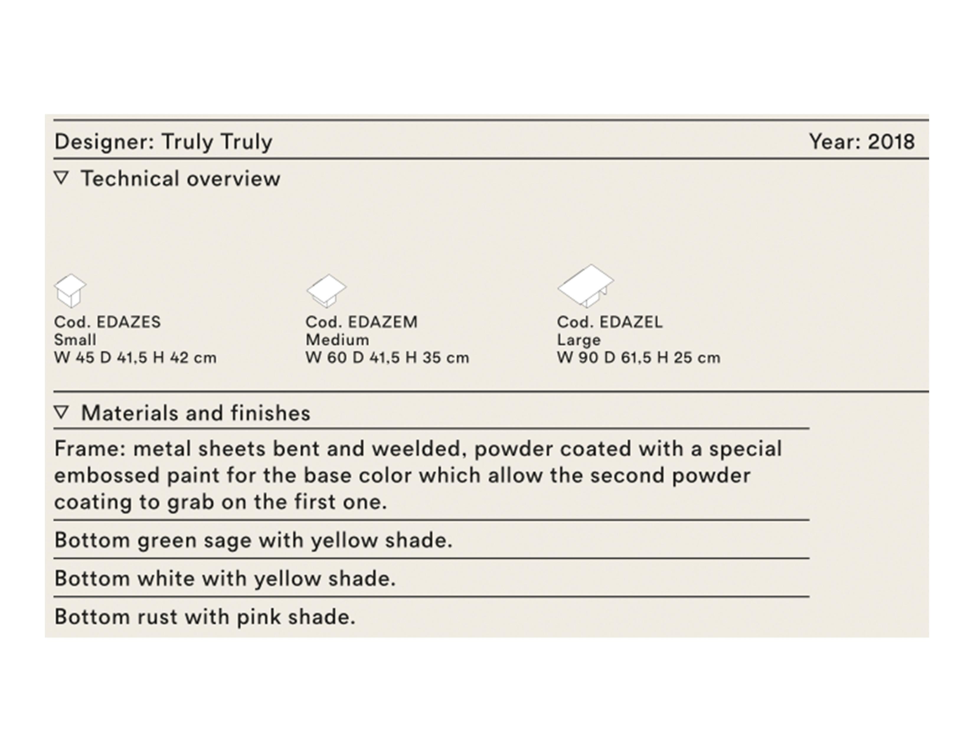 Table d'appoint Tacchini Daze conçue par Truly en vente 5