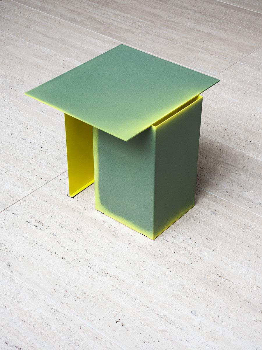 Italian Tacchini Daze Metal Side Table by Truly Truly For Sale
