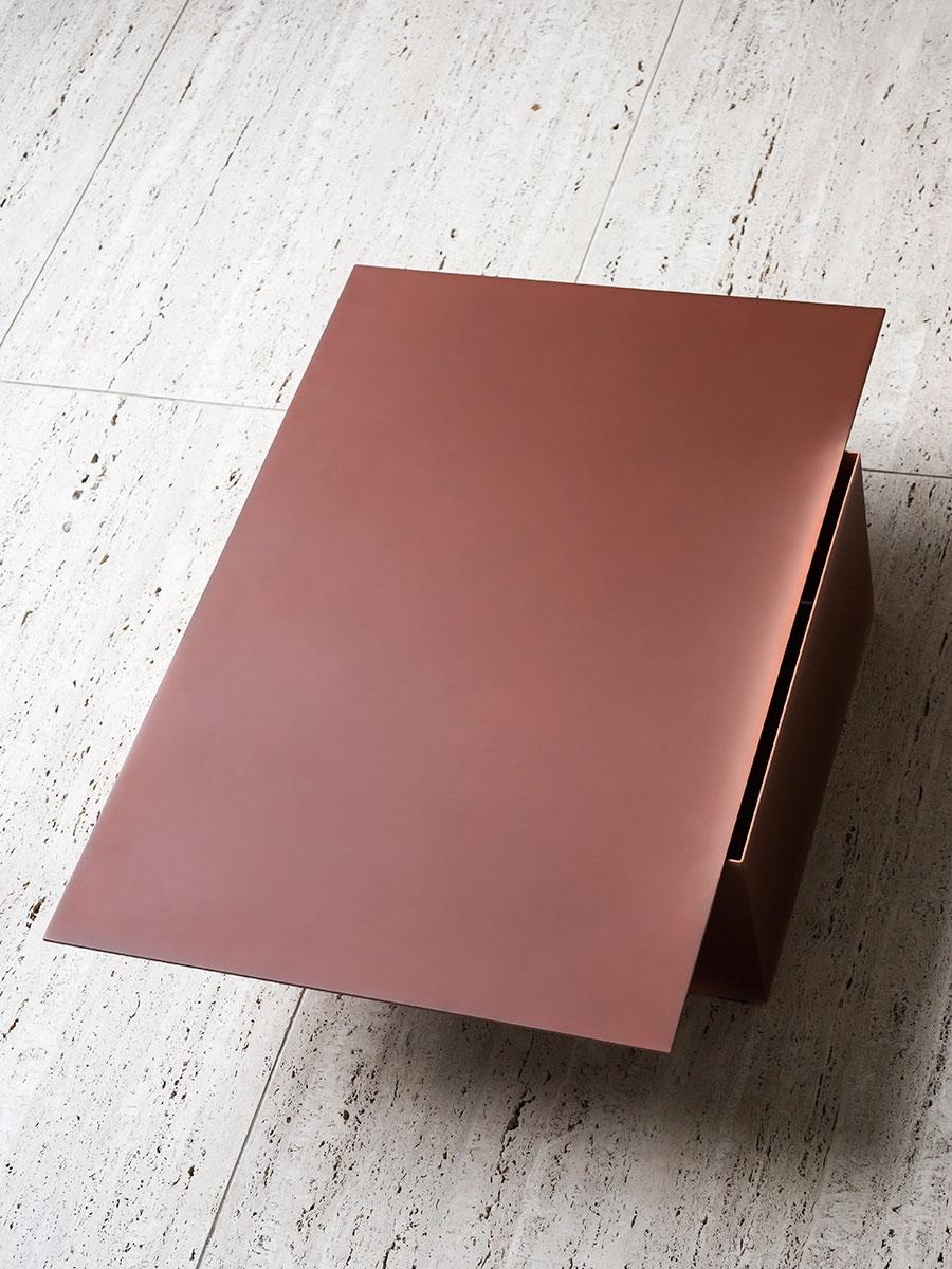 Sheet Metal Tacchini Daze Metal Side Table Designed by Truly Truly For Sale