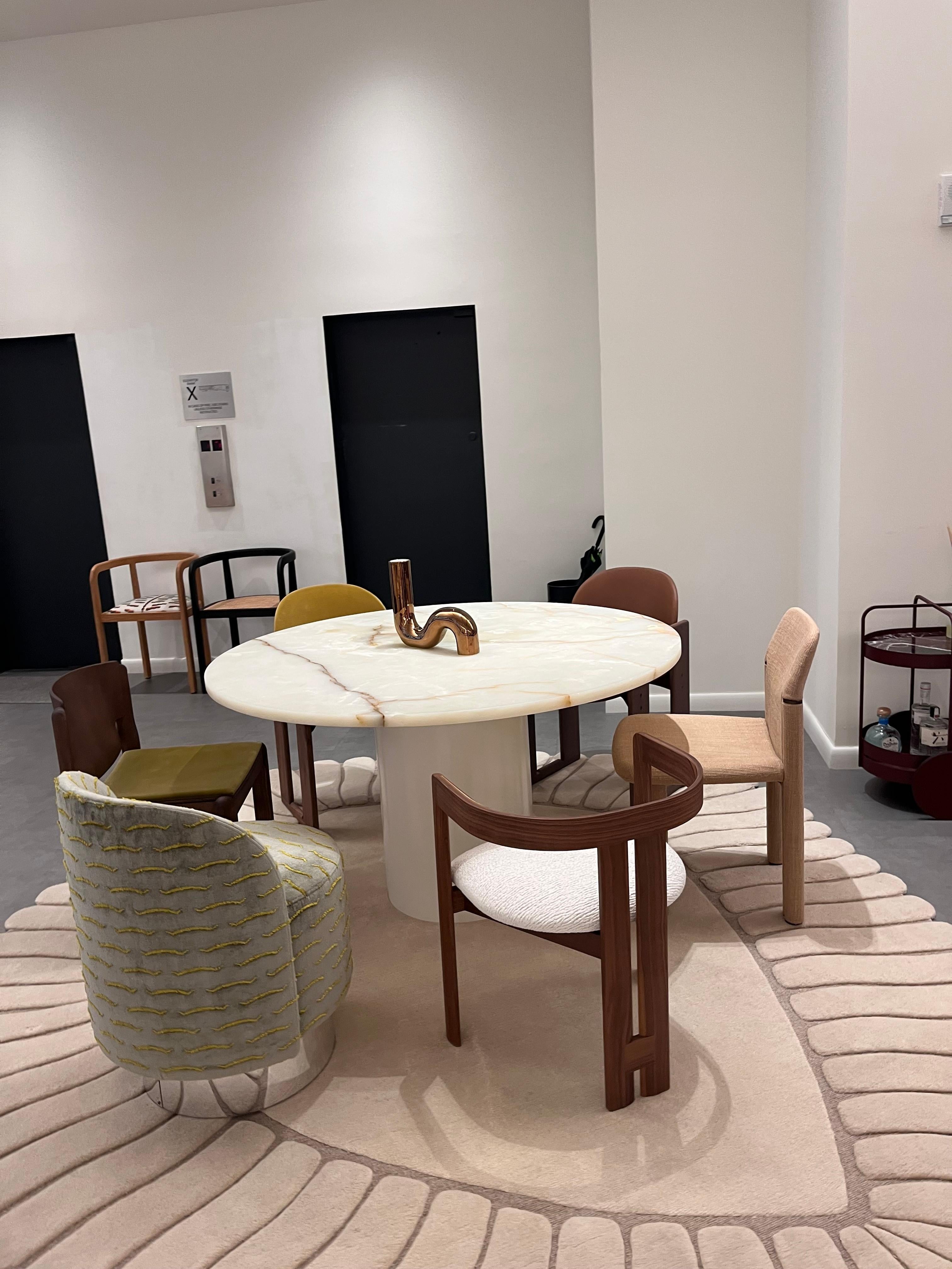 Contemporary Tacchini Dialogo Velvet Chair by Tobia Scarpa in STOCK For Sale