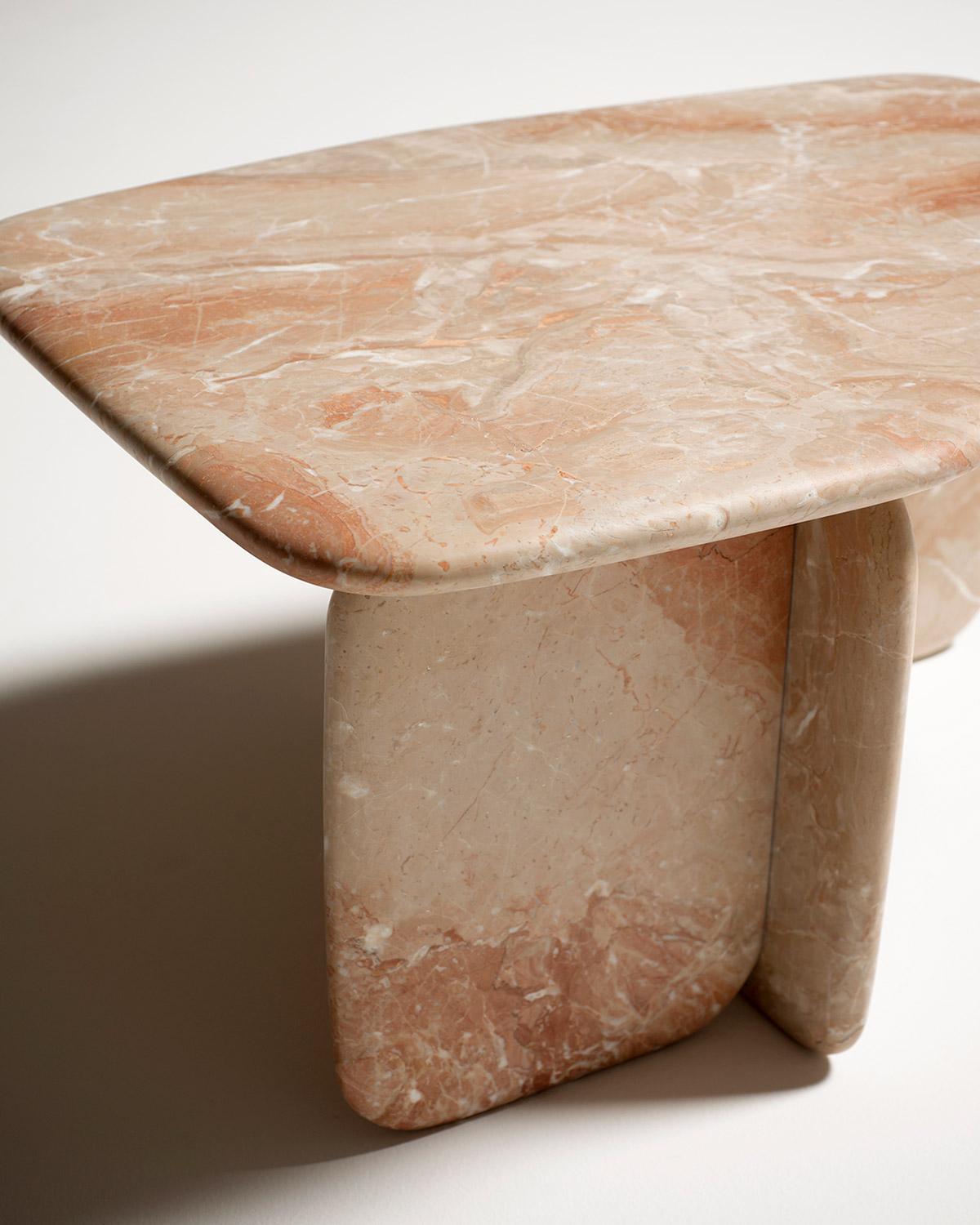Breccia Marble Tacchini Dolmen Low Table by Noé Duchaufour-Lawrance