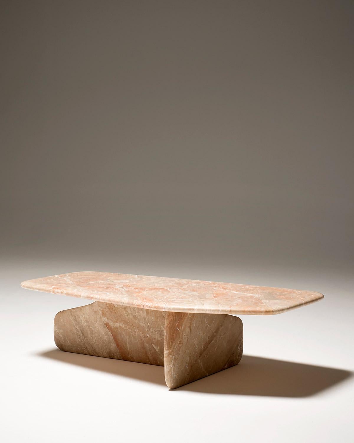 Table basse en marbre Tacchini Design Designé par Noé Duchaufour-Lawrance en vente 1