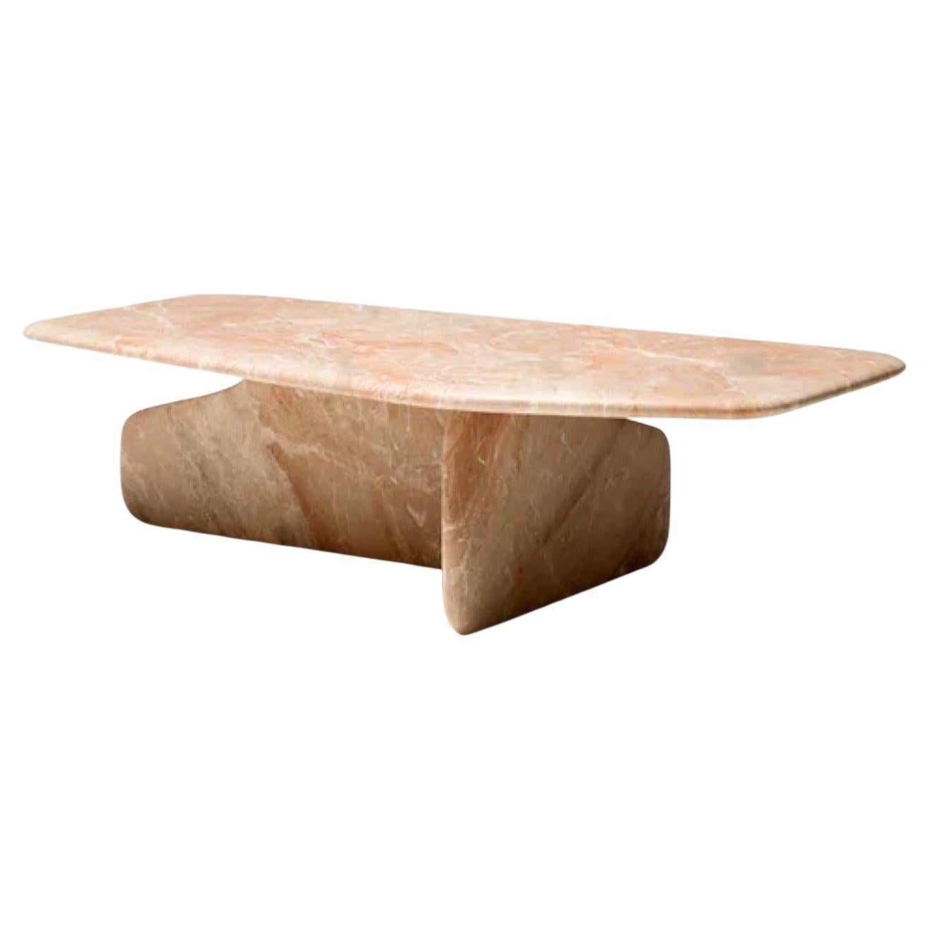 Tacchini Dolmen Marmor niedriger Tisch entworfen von No Duchaufour-Lawrance