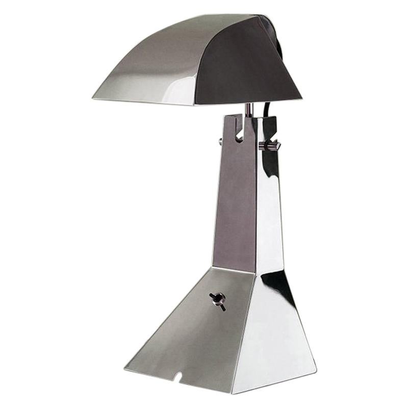 Lampada da tavolo Tacchini E63 Chrome di Umberto Riva