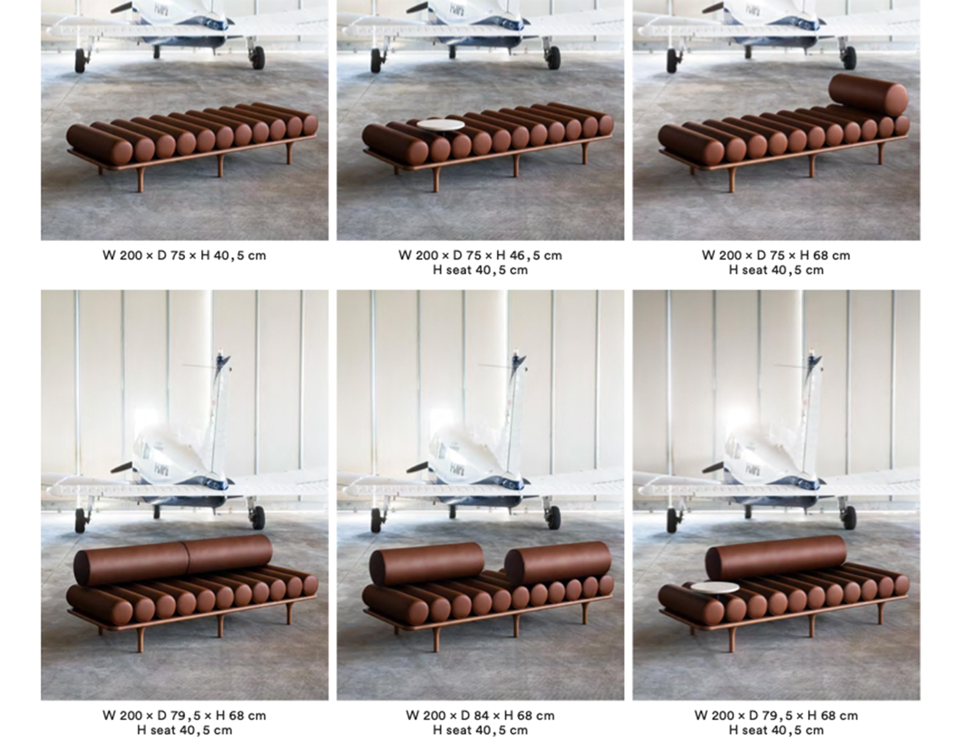 PRICE FOR FABRIC

Tacchini is pleased to present you a sneak-peek of the new collection, in collaboration with Studiopepe: Five to Nine, a modern daybed that could turn into waiting seat, maintaining the allure of a modernist interior. This