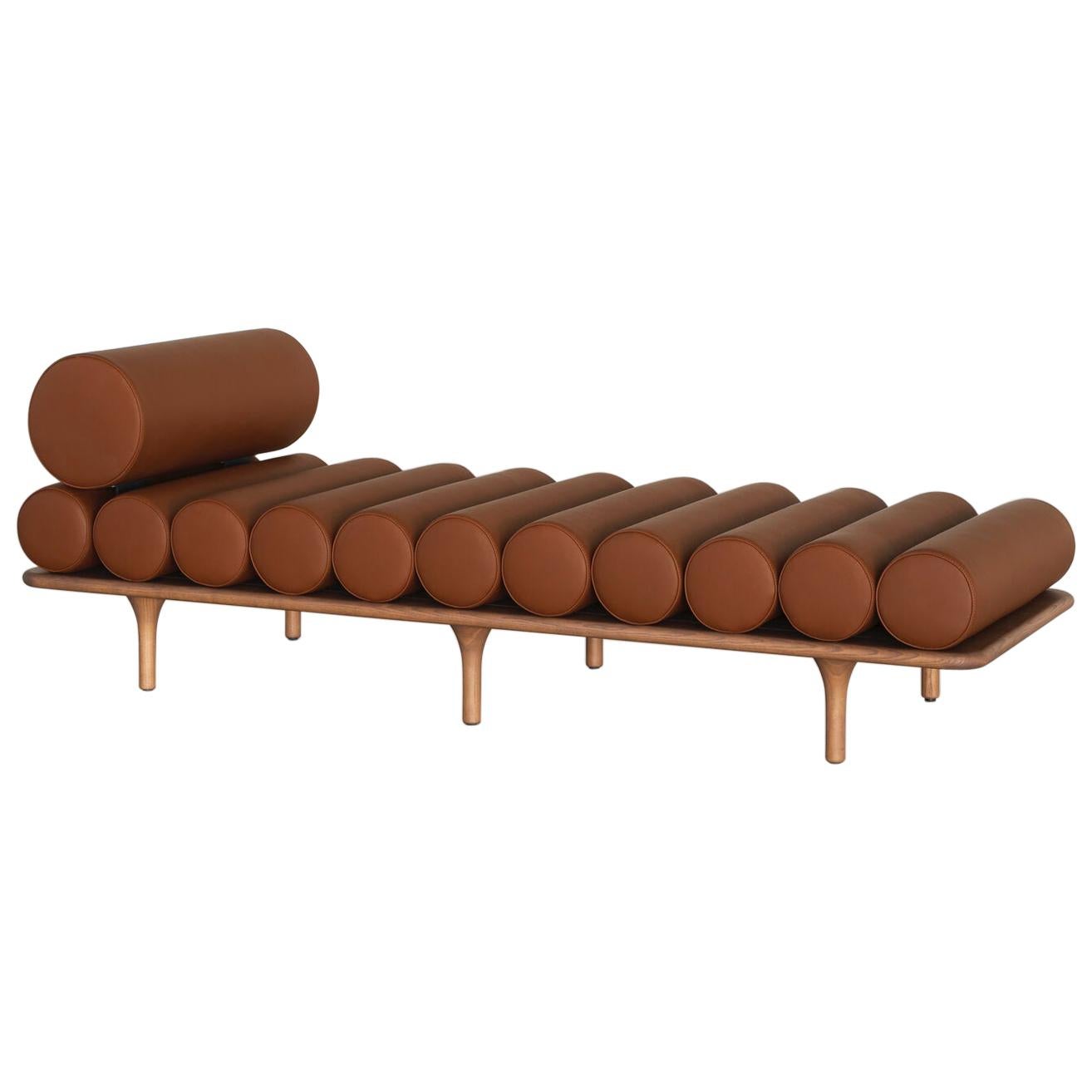 Customizable Tacchini Five to Nine Sofa Daybed with Headrest by Studiopepe
