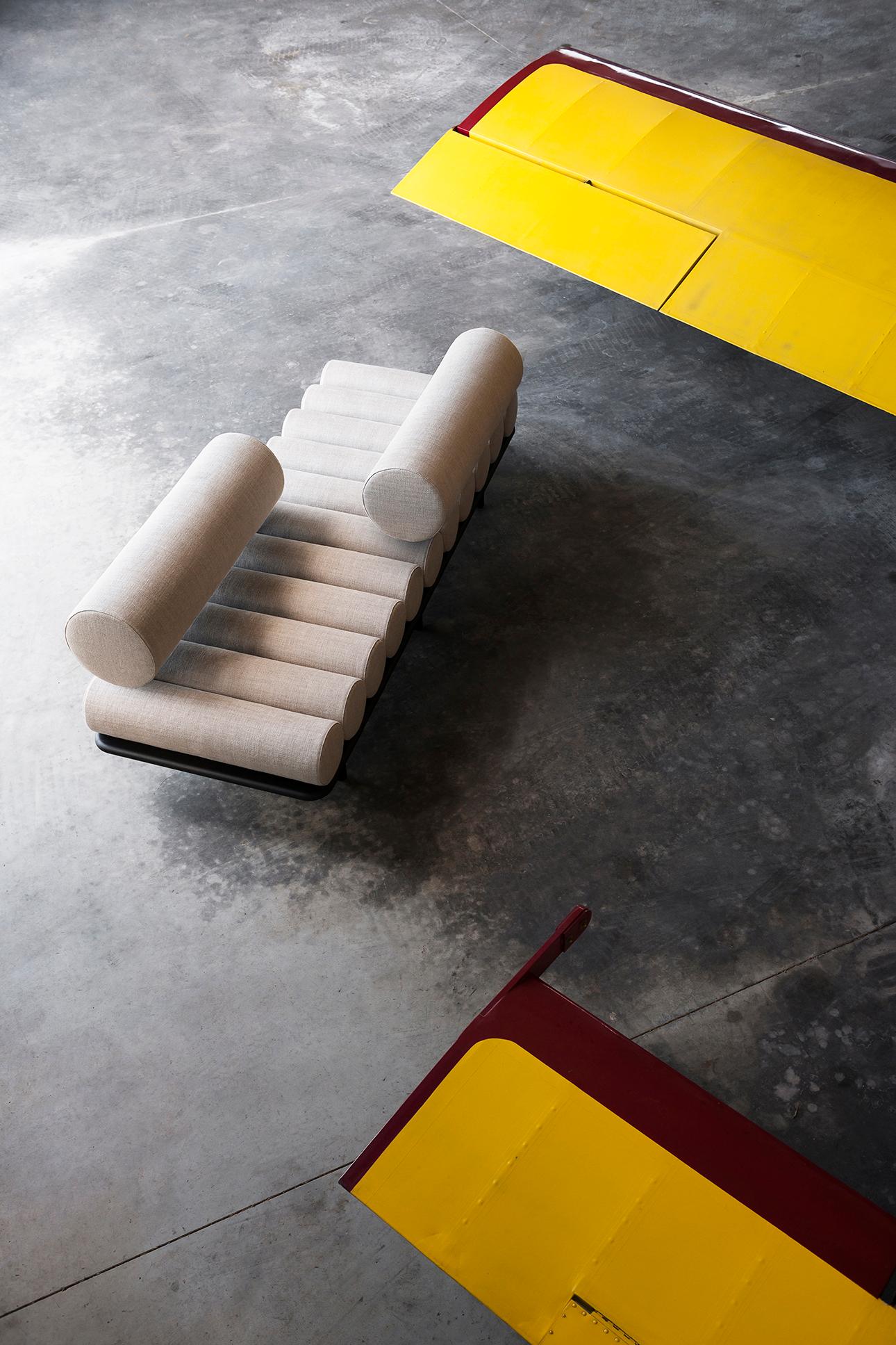 Tacchini Five to Nine Sofa-Tagesbett mit Kopfstütze aus Anilinleder von Studiopepe 9