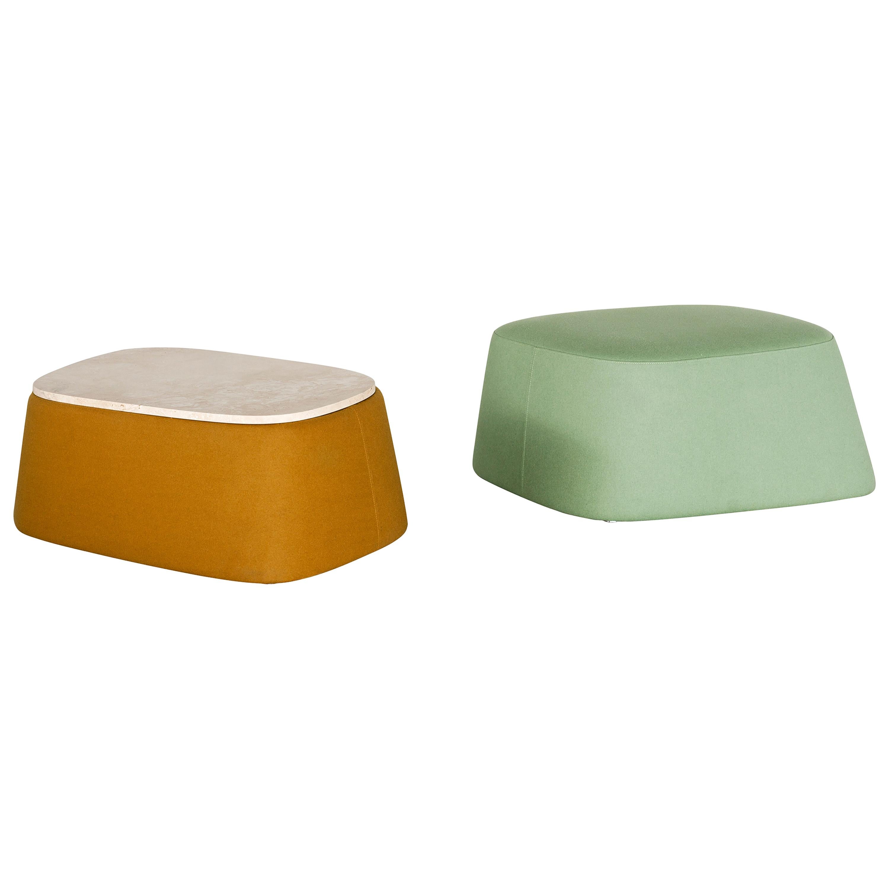 Tacchini Float Ottoman Pouf Stool or Coffee Table in Fabric by Pearson Lloyd 