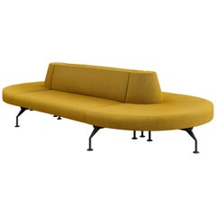 Tacchini Intercity Modular Sofa System in Yellow Fabric by Pietro Arosio