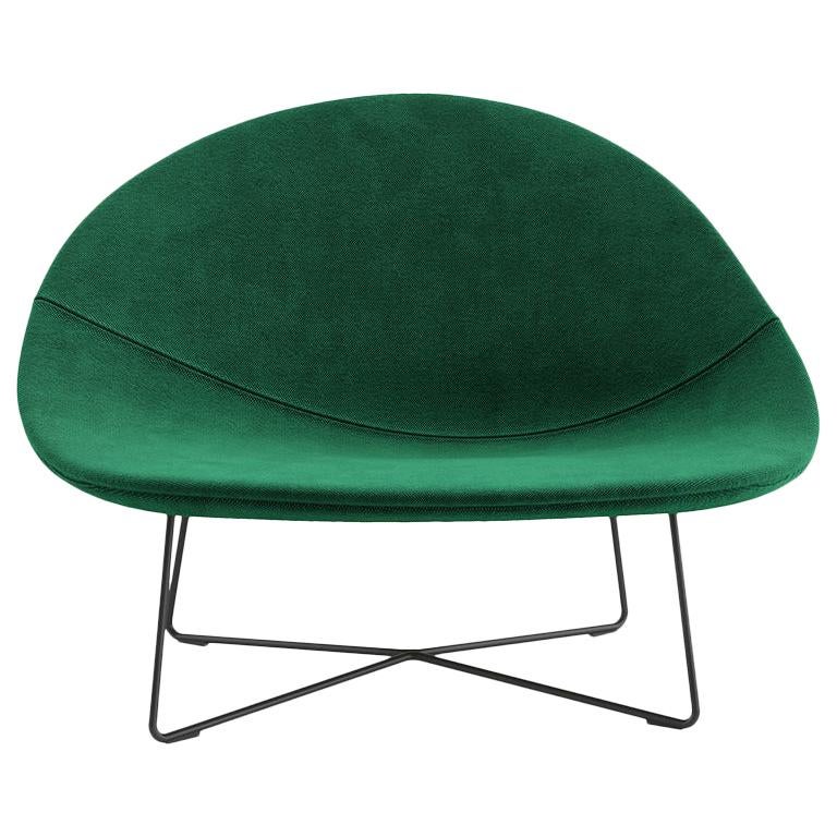 Tacchini Isola Armchair in Green Delphinum Fabric by Claesson Koivisto Rune