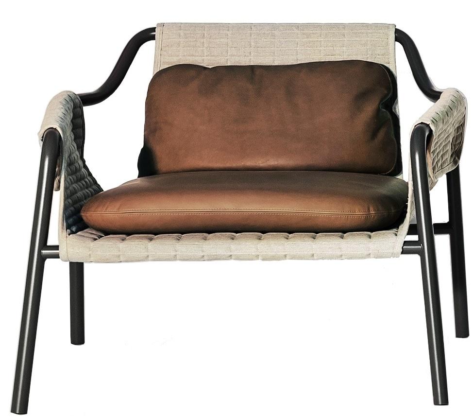 Leather Tacchini Jacket Armchair Designed by Patrick Norguet