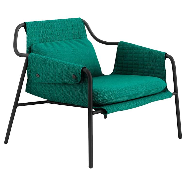 Tacchini Jacket Armchair in Emerald Green Bopha Fabric by Claesson Koivisto Rune