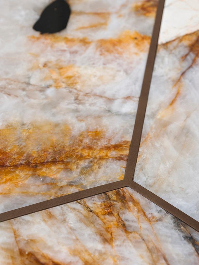 Table d'appoint en marbre Tacchini Joaquim conçue par Giorgio Bonaguro Neuf - En vente à New York, NY