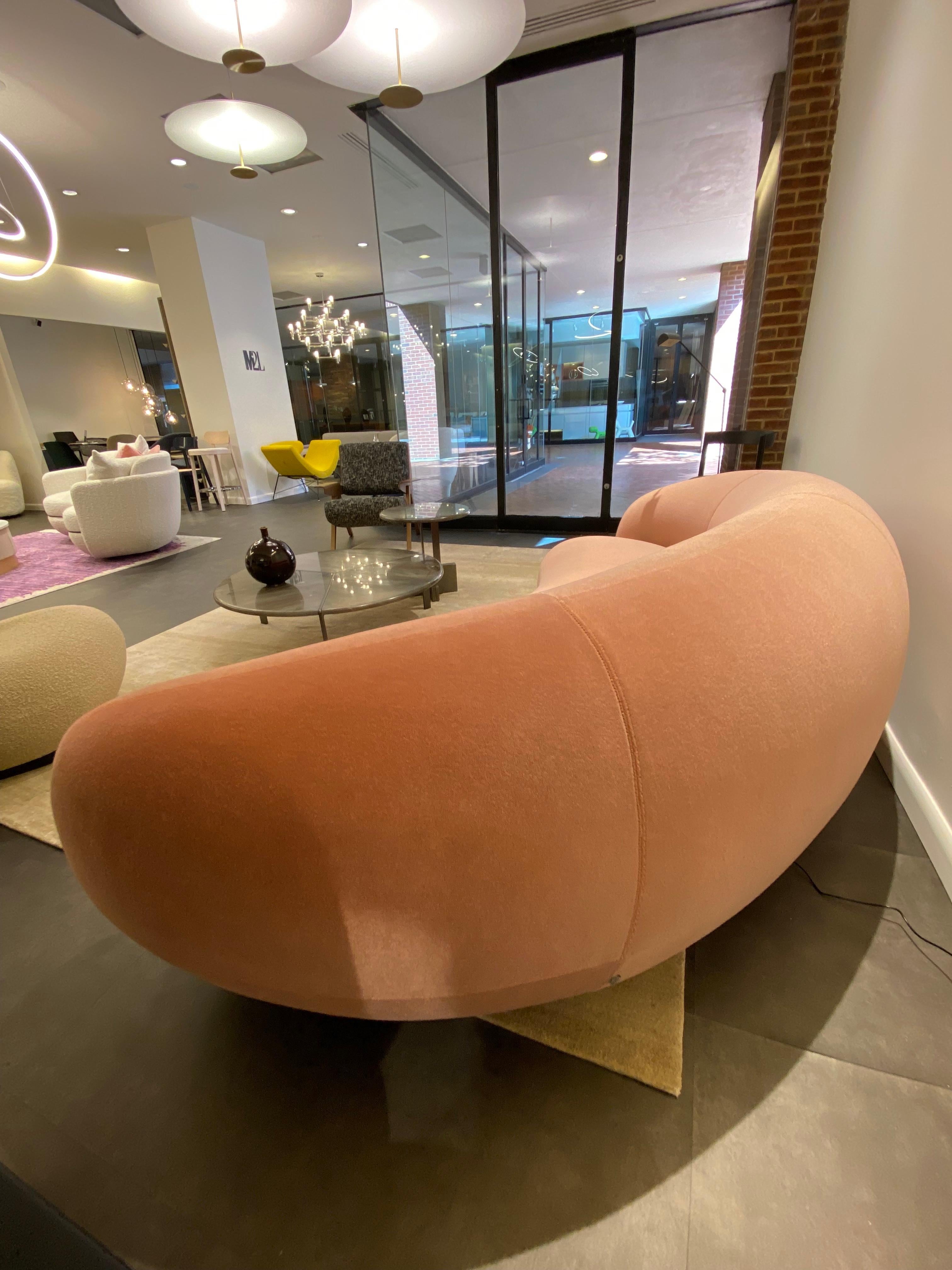 Tacchini Pink Julep Sofa Designed by Jonas Wagell in STOCK  In New Condition For Sale In New York, NY