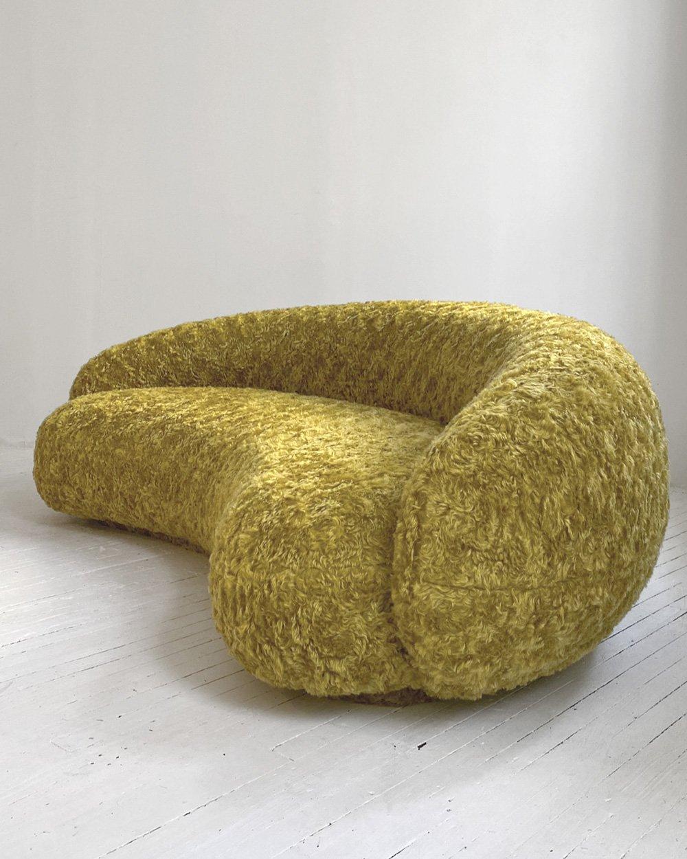 Tacchini Julep Sofa in Ralf Simons mohair / showroom sample 1