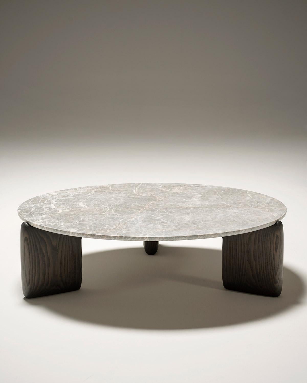Table en bois et marbre Monica/One Designée par Monica Förster en vente 1