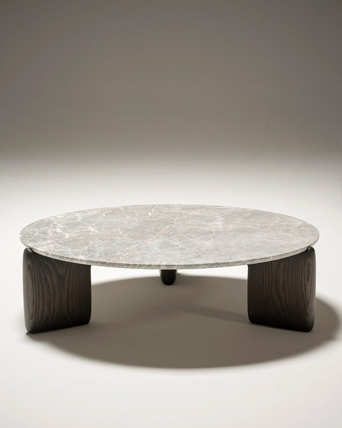 Table Tacchini Kanji en marbre et bois conçue par Monica Frster en vente 1