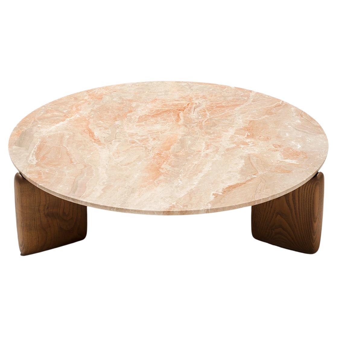 Tacchini Kanji Marble & Wood Table Designed by Monica Förster For Sale