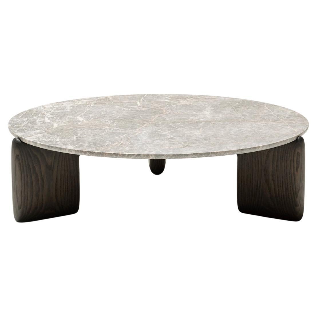 Tacchini Kanji Marble & Wood Table Designed by Monica Förster For Sale