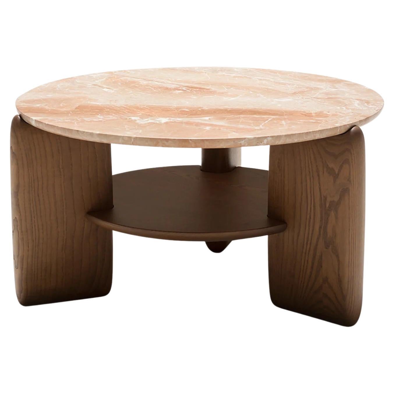 Tacchini Kanji Marble & Wood Table Designed by Monica Förster For Sale