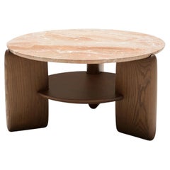 Table Tacchini Kanji en marbre et bois conçue par Monica Frster