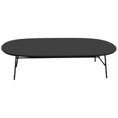 Tacchini Kelly B Coffee Table in Grey with Metal Base by Claesson Koivisto Rune