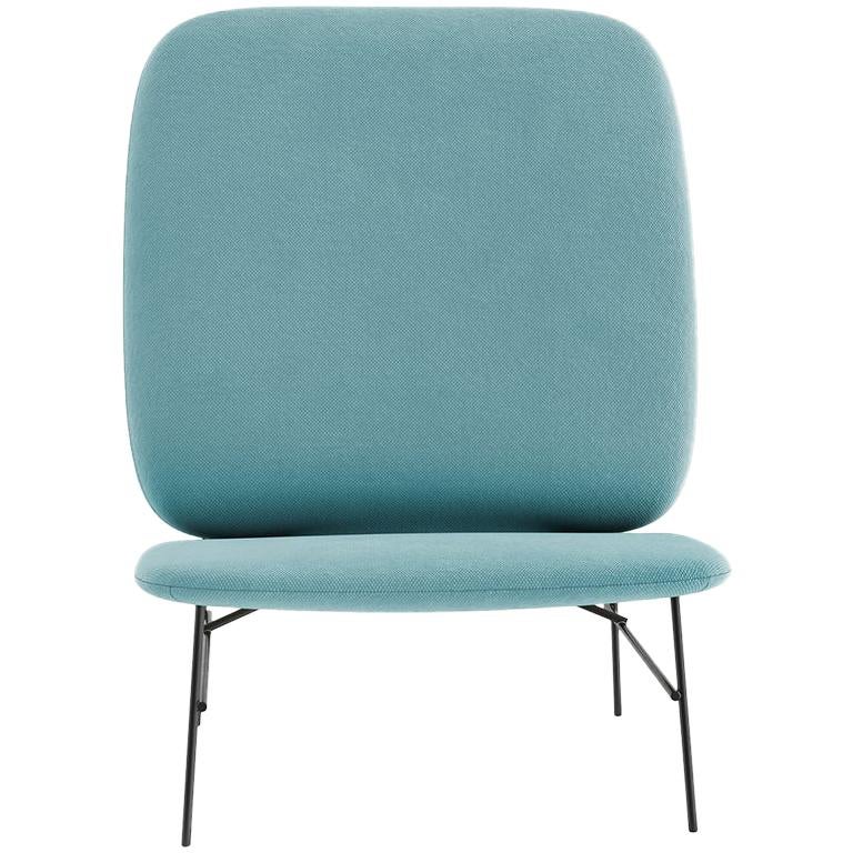 Tacchini Kelly H Chair in Sky Blue Early Fabric by Claesson Koivisto Rune