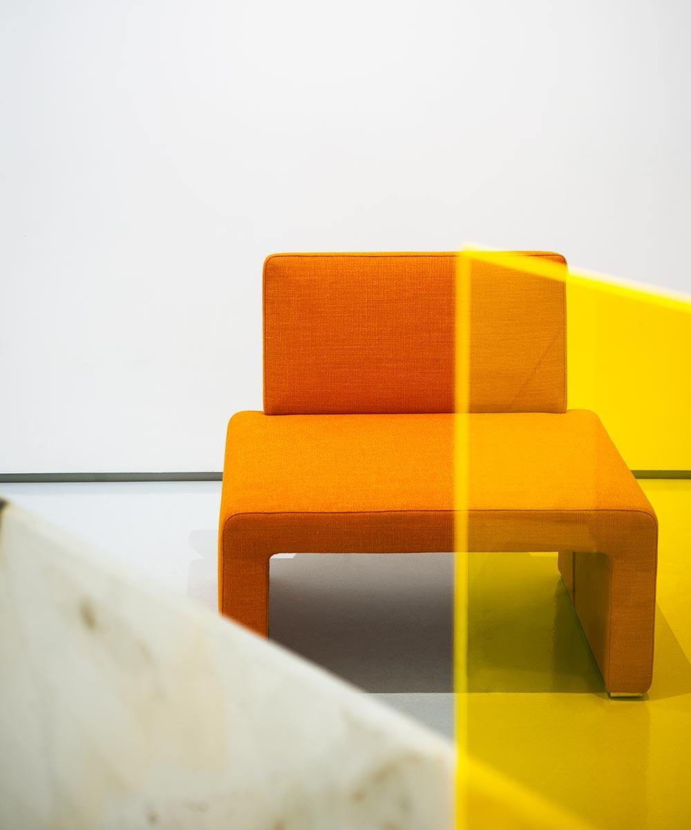 Leather Customizable Tacchini Labanca Bench Designed by  Lievore Altherr Molina For Sale