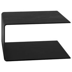 Tacchini Labanca Coffee Table in Black Painted Glass by Lievore Altherr Molina
