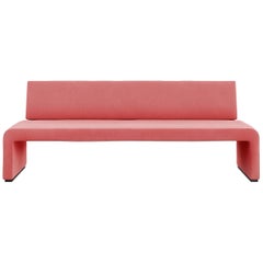 Tacchini Labanca Three-Seater Sofa in Pink Fabric by Lievore Altherr Molina