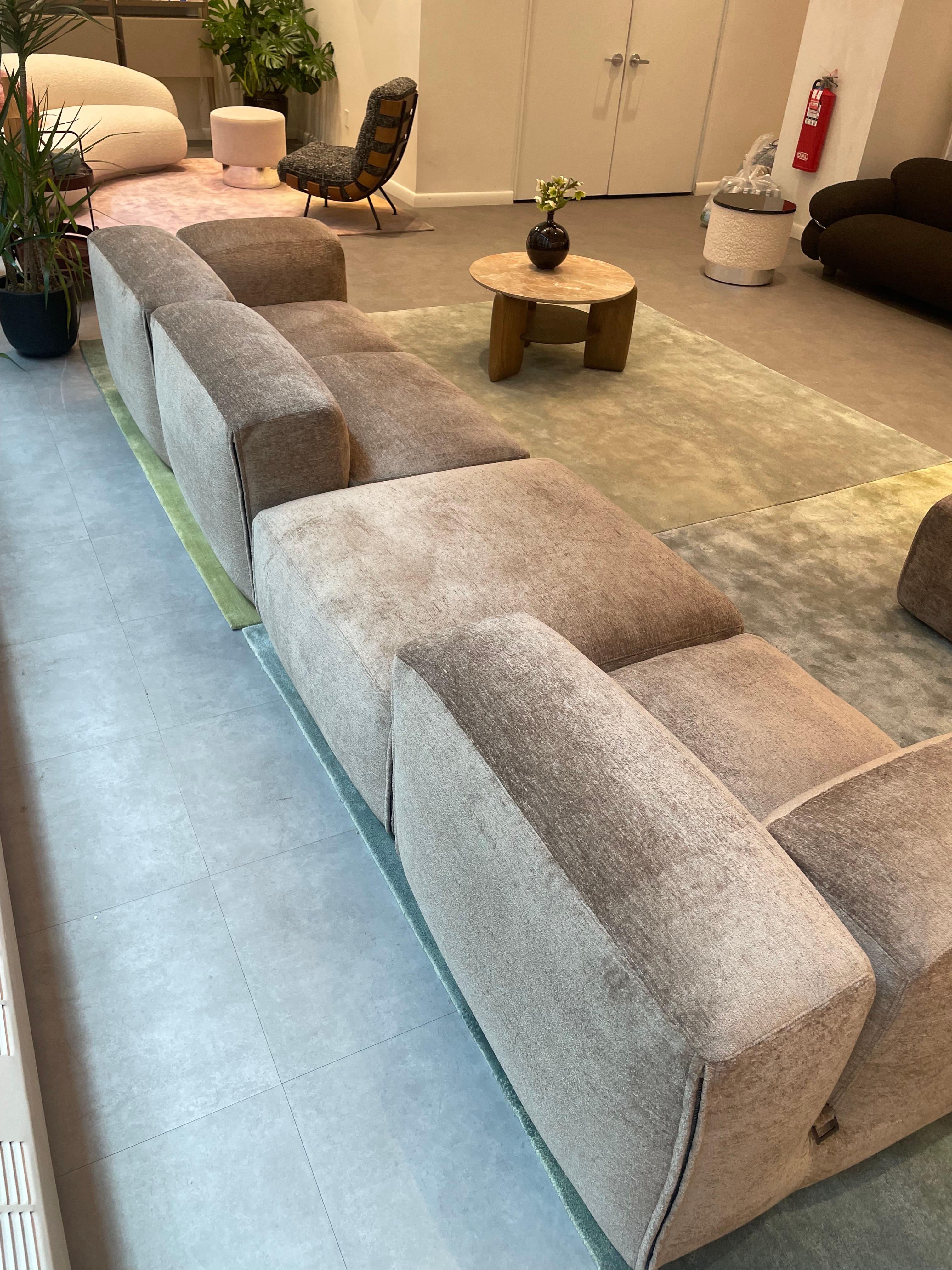 Contemporary  New Tacchini Le Mura Sofa Designed by Mario Bellini in STOCK
