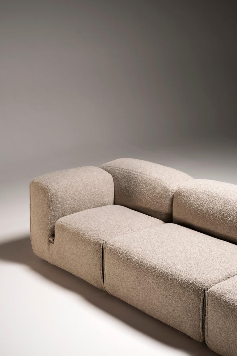 Tacchini Le Mura Wool Modular Sofa designed by Mario Bellini For Sale at  1stDibs