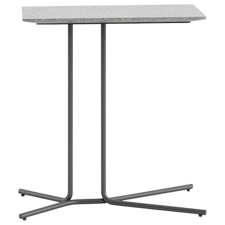 Tacchini Ledge Coffee Table in White Carrara Marble Top by Gordon Guillaumier For Sale
