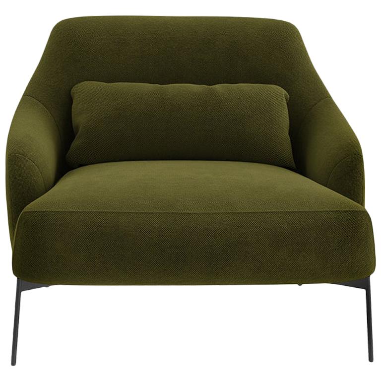 Tacchini Lima Sessel aus Bopha-Stoff mit Metallgestell von Claesson Koivisto Rune