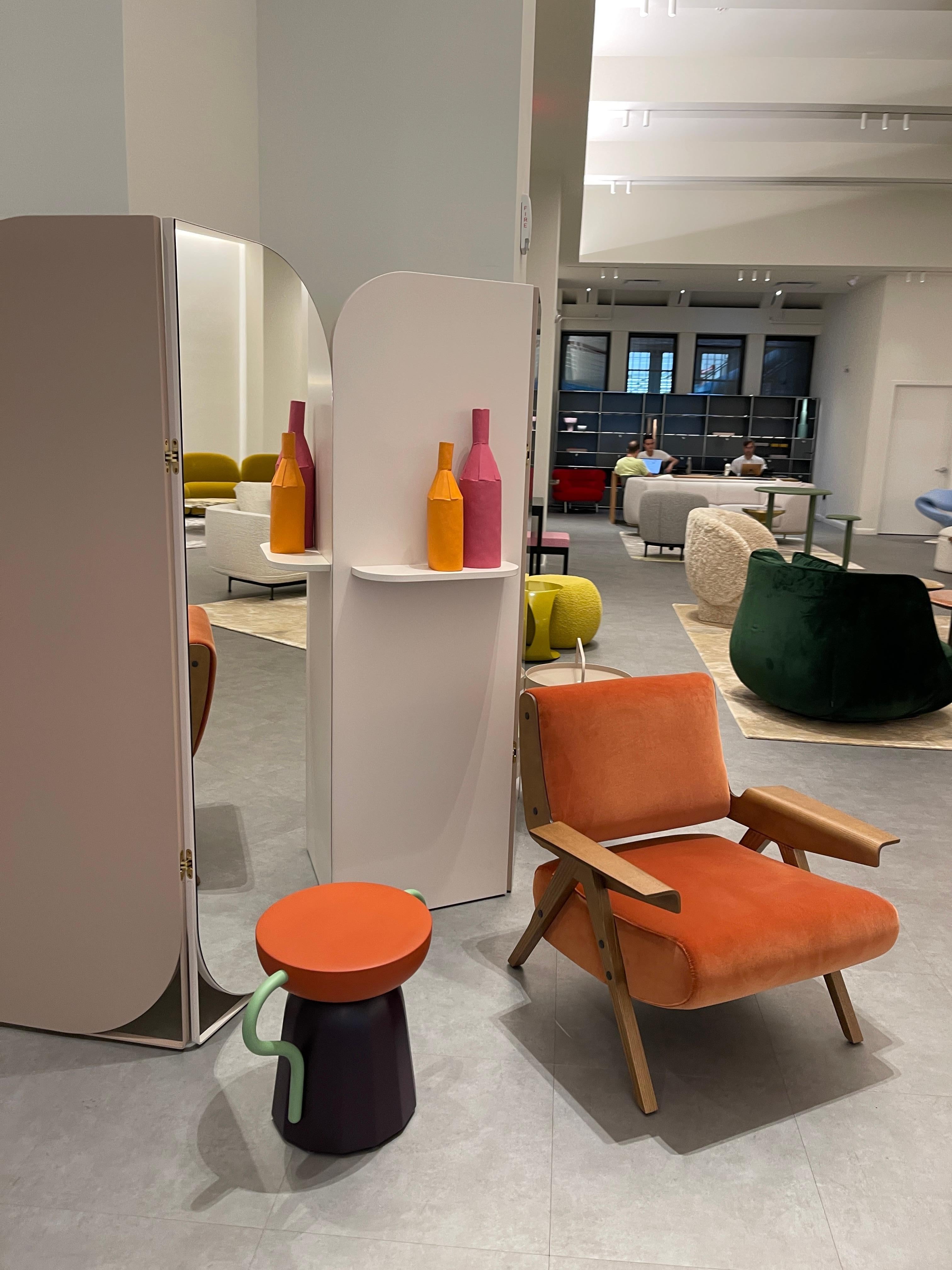 Tacchini Lina Lounge Armchair in Velvet Designed by Gianfranco Frattini in STOCK 2