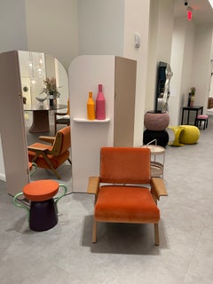 Tacchini Lina Lounge Armchair in Velvet Designed by Gianfranco Frattini in STOCK