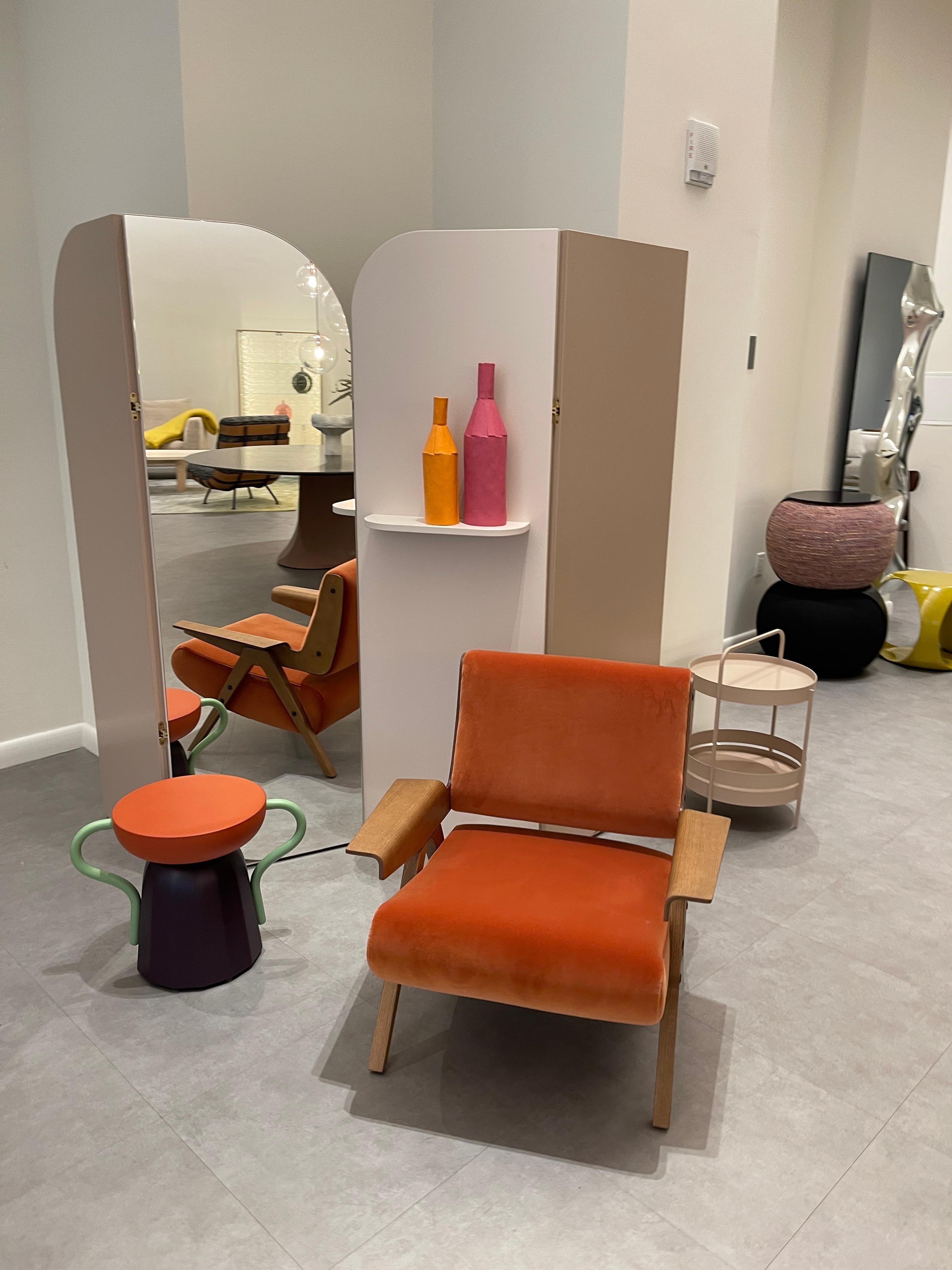 Tacchini Lina Lounge Armchair in Velvet Designed by Gianfranco Frattini in STOCK 1