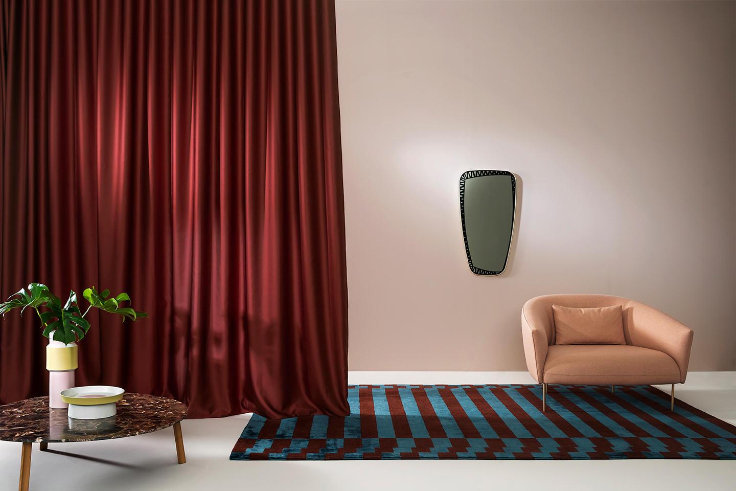 Laine Tapis Tacchini Linea en laine de l'Himalaya par Maria Gabriella Zecca
