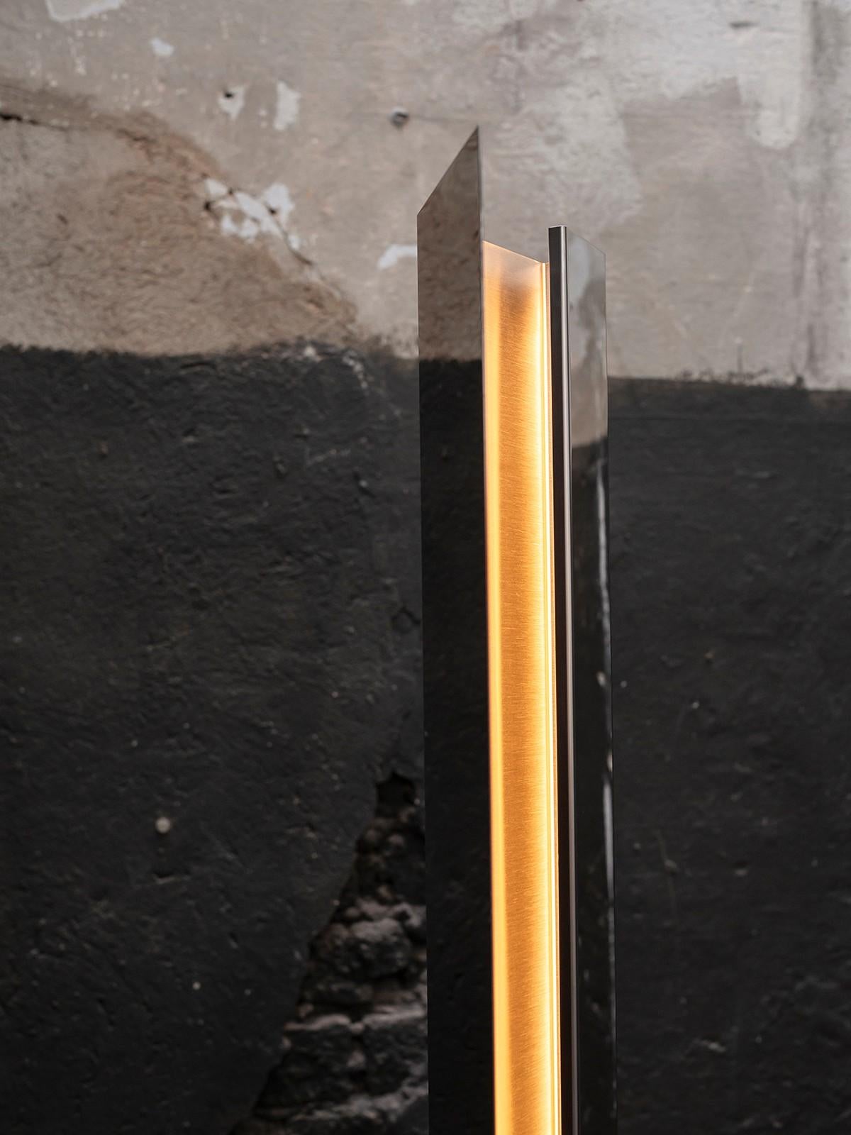 Chrome Tacchini Mano Light by Umberto Bellardi Ricci For Sale