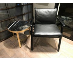 Floor Sample Tacchini Marble Table w/ Gold Frame Designed Gordon Guillaumier