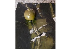 Tacchini Matt Avocado Green Marble Clockwise Table di Michael Anastassiades