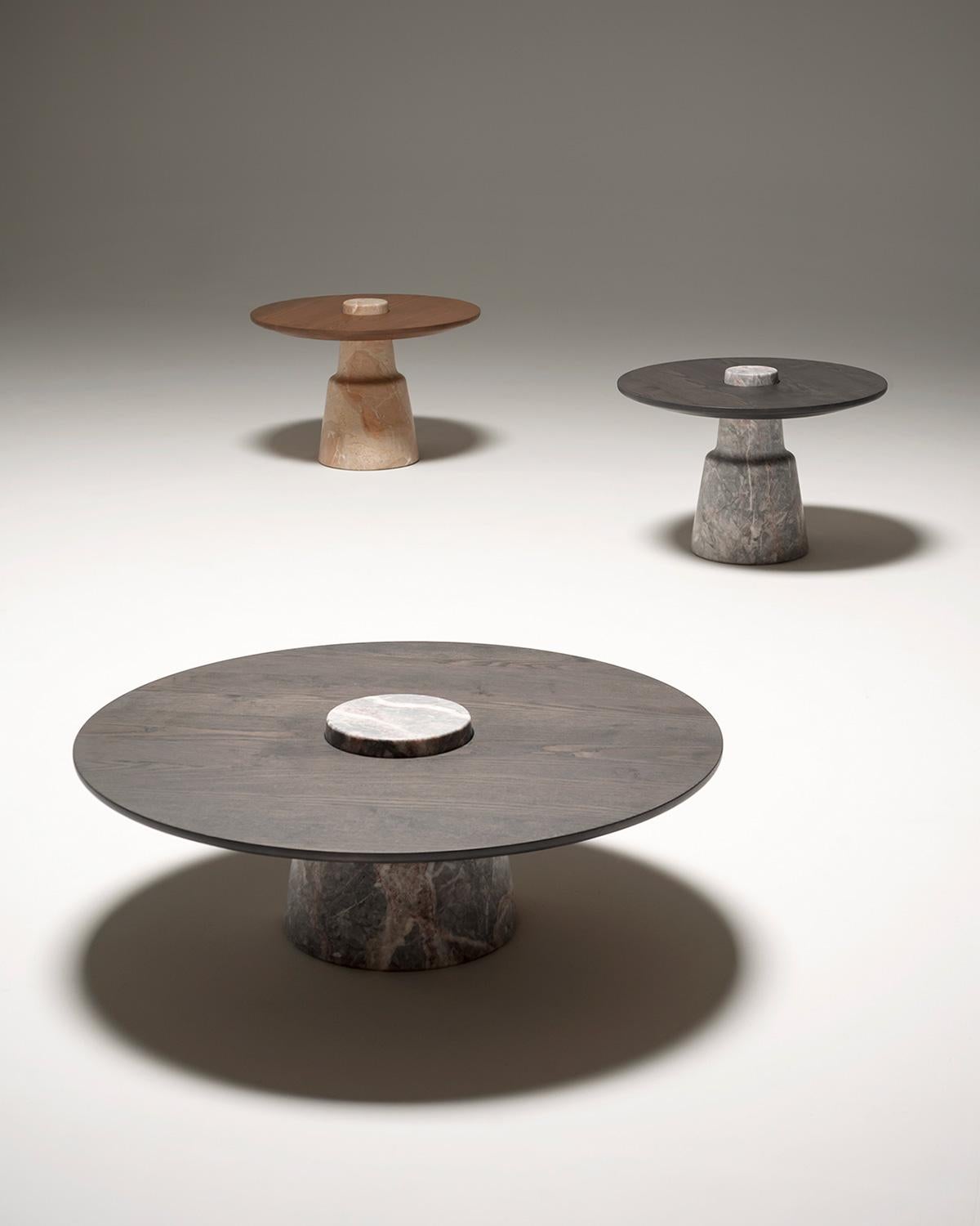 Tacchini Mill Marble & Wood Table Designed by Monica Förster For Sale 2