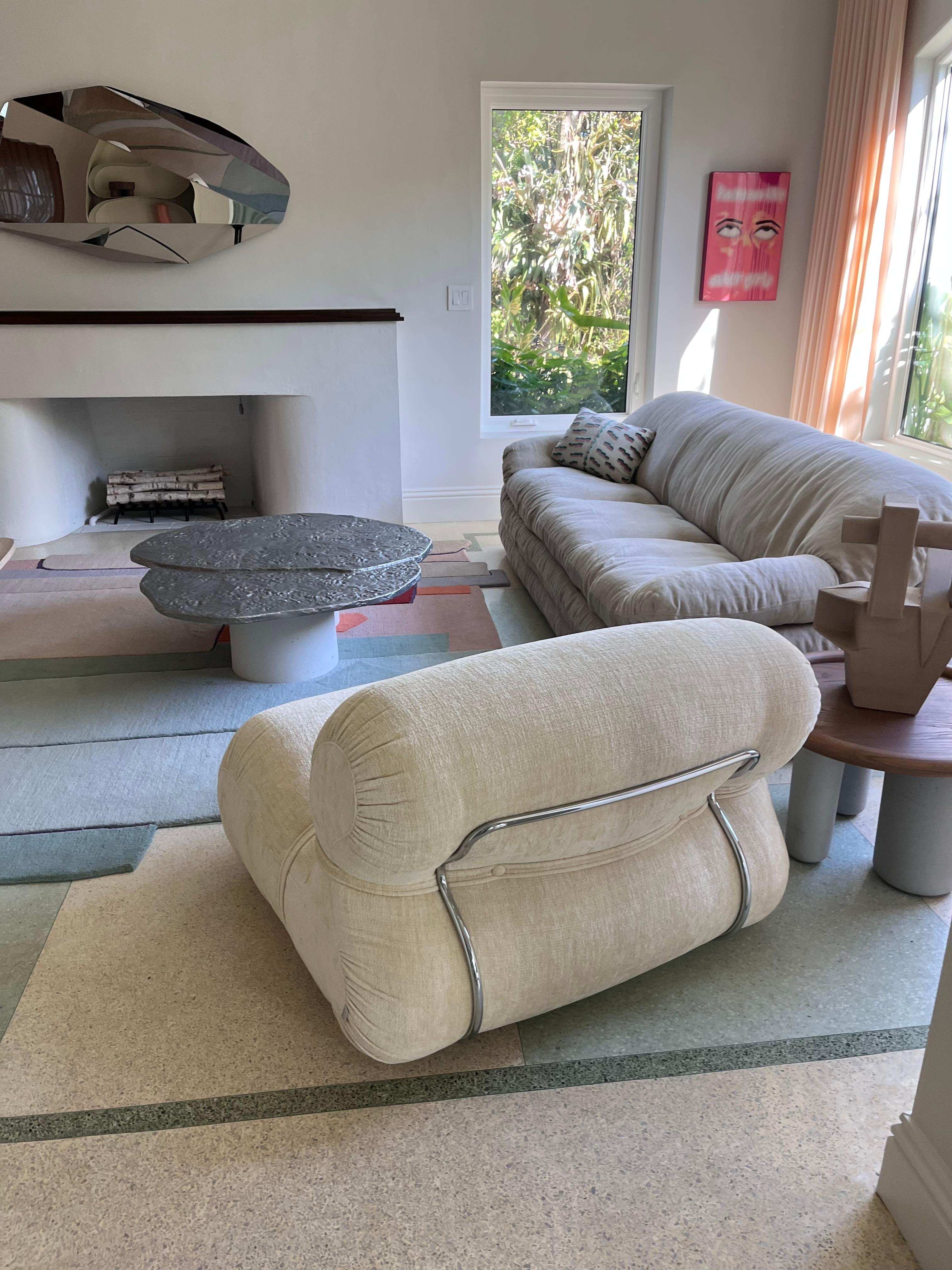 Contemporary Tacchini Orsola Lounge Chair by Gastone Rinaldi in STOCK For Sale
