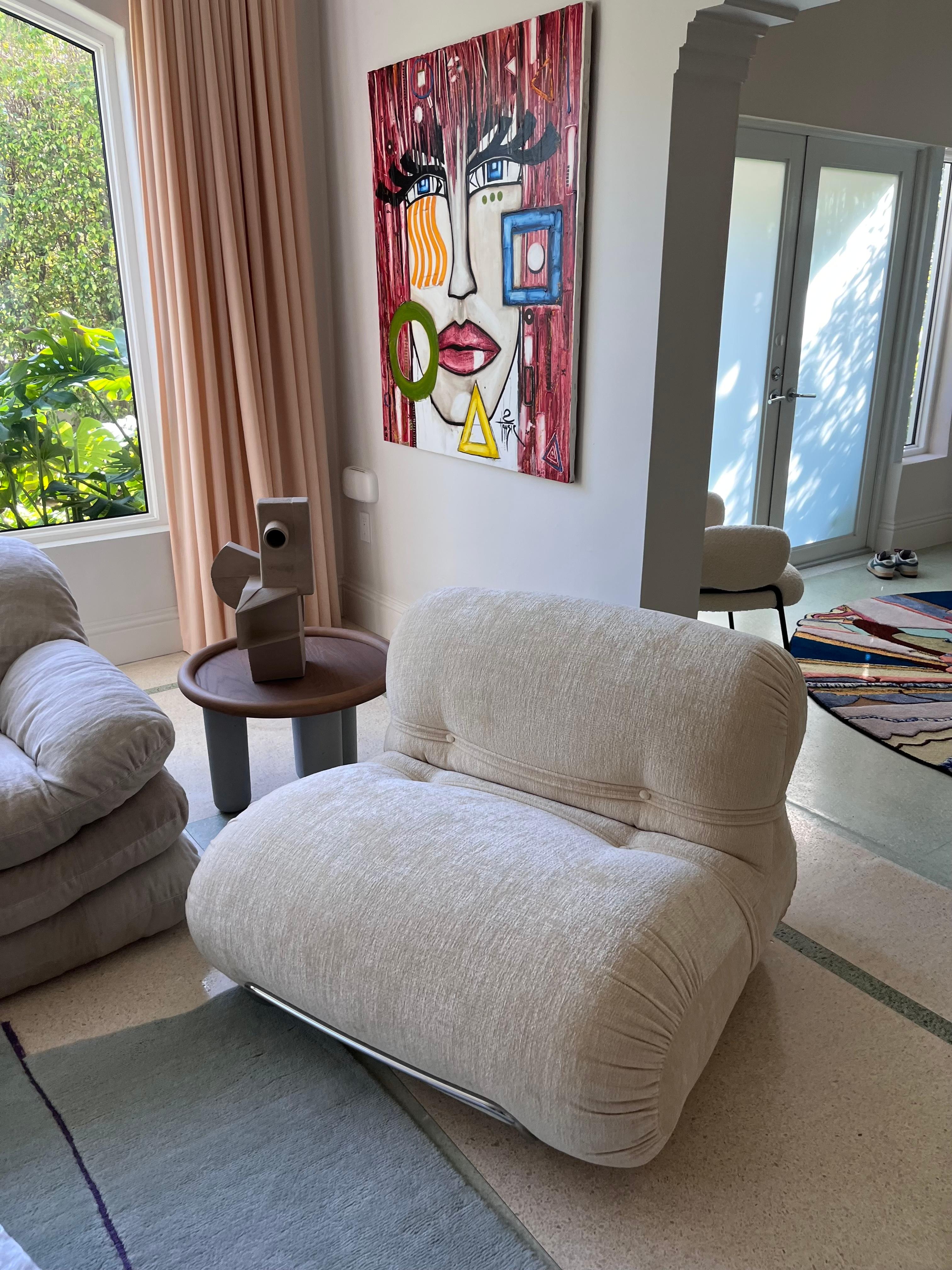 Fabric Tacchini Orsola Lounge Chair by Gastone Rinaldi in STOCK For Sale