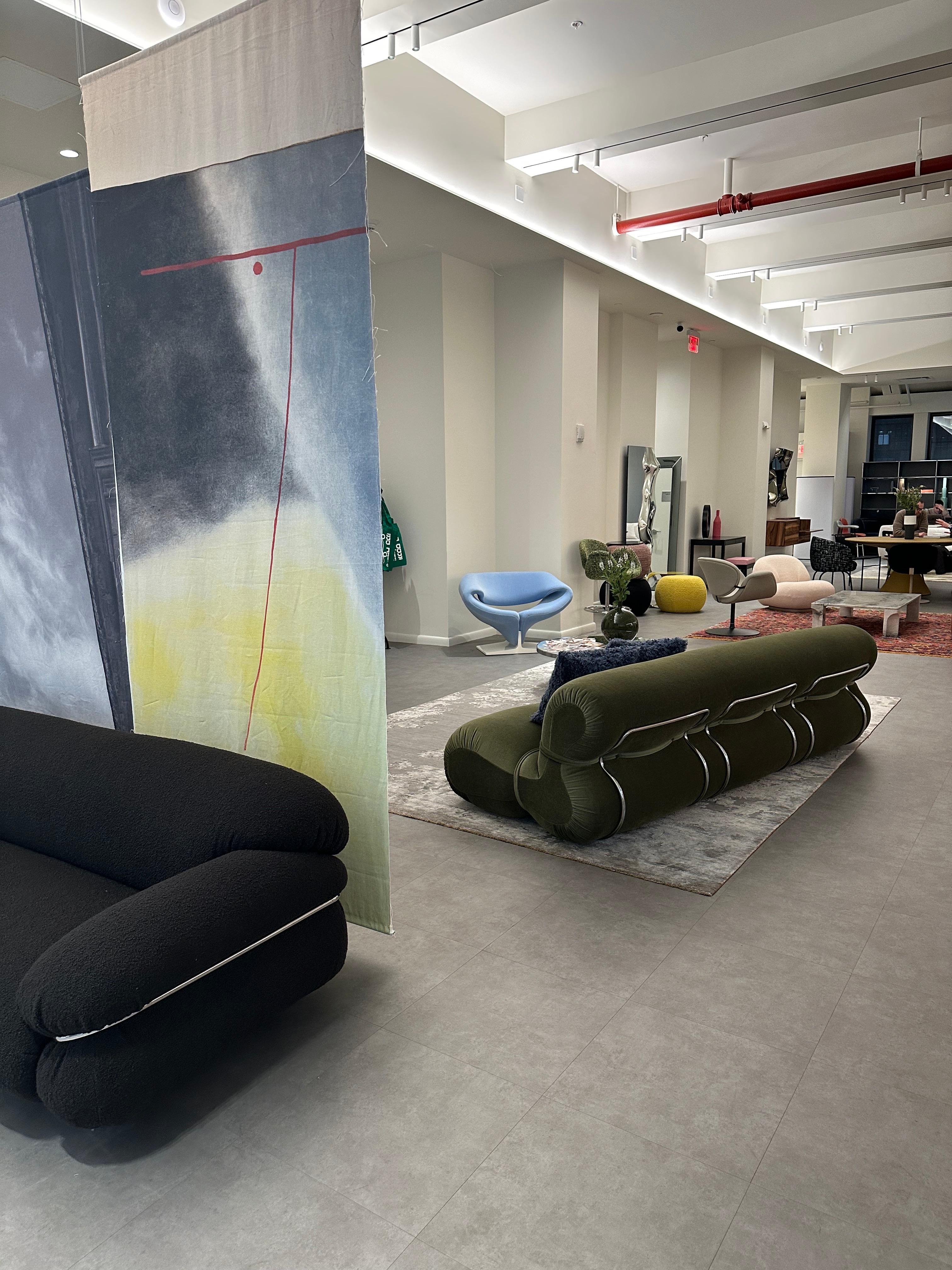 Italian Tacchini Orsola Sofa Designed by Gastone Rinaldi in STOCK