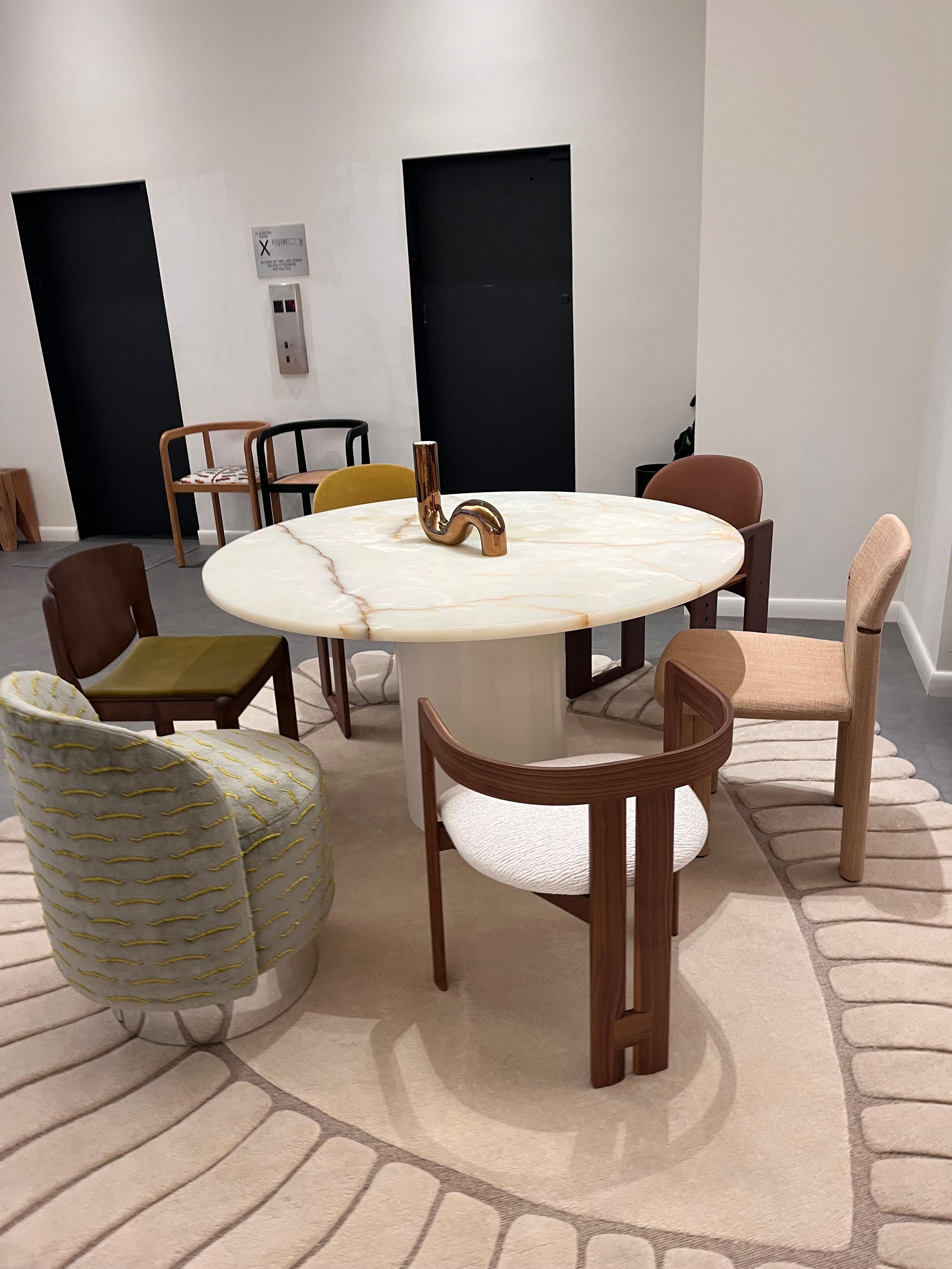 Velvet Tacchini Paola Chair by Vico Magistretti in STOCK For Sale